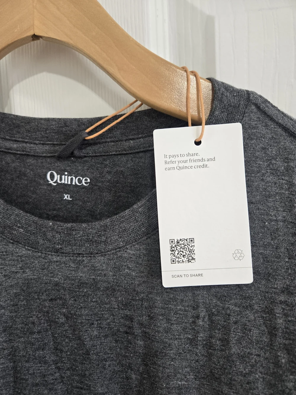 Quince Women's Charcoal Gray Lounge Shorts And Shirt Set XL NWT
